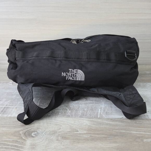 The North Face Black Backpack Convertible Duffel Small Travel Day Pack Bag - Picture 2 of 15